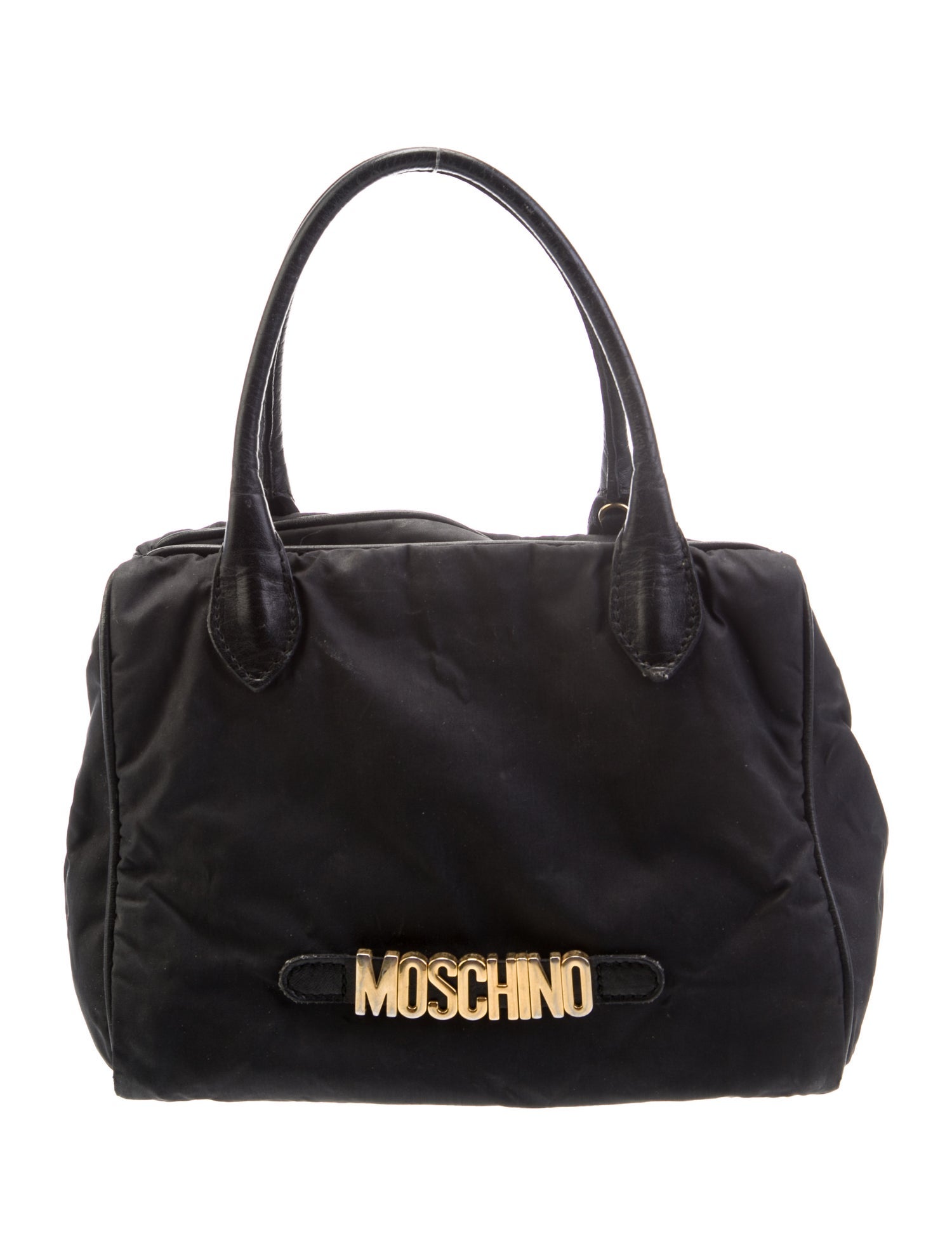 Moschino Nylon Top Handle Bag