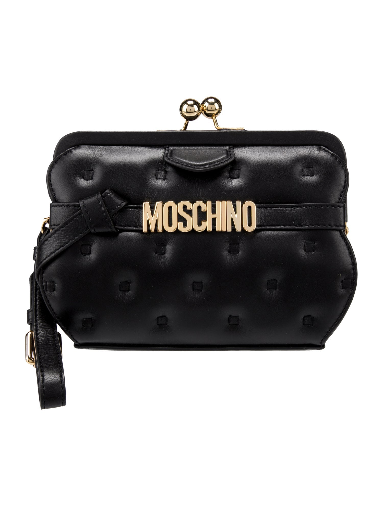 Moschino Leather Suitcase