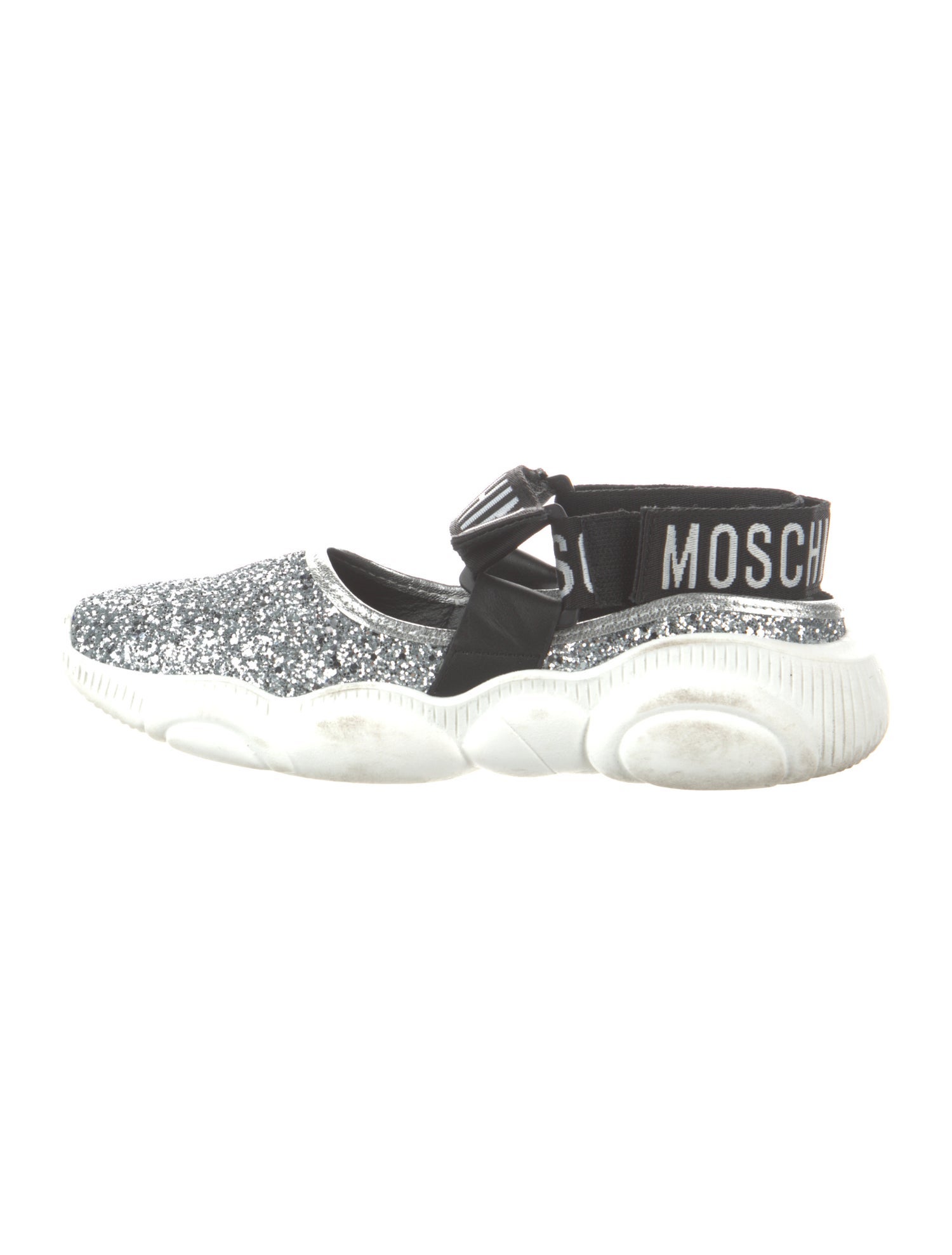 Moschino Signature Logo Glitter Sneakers