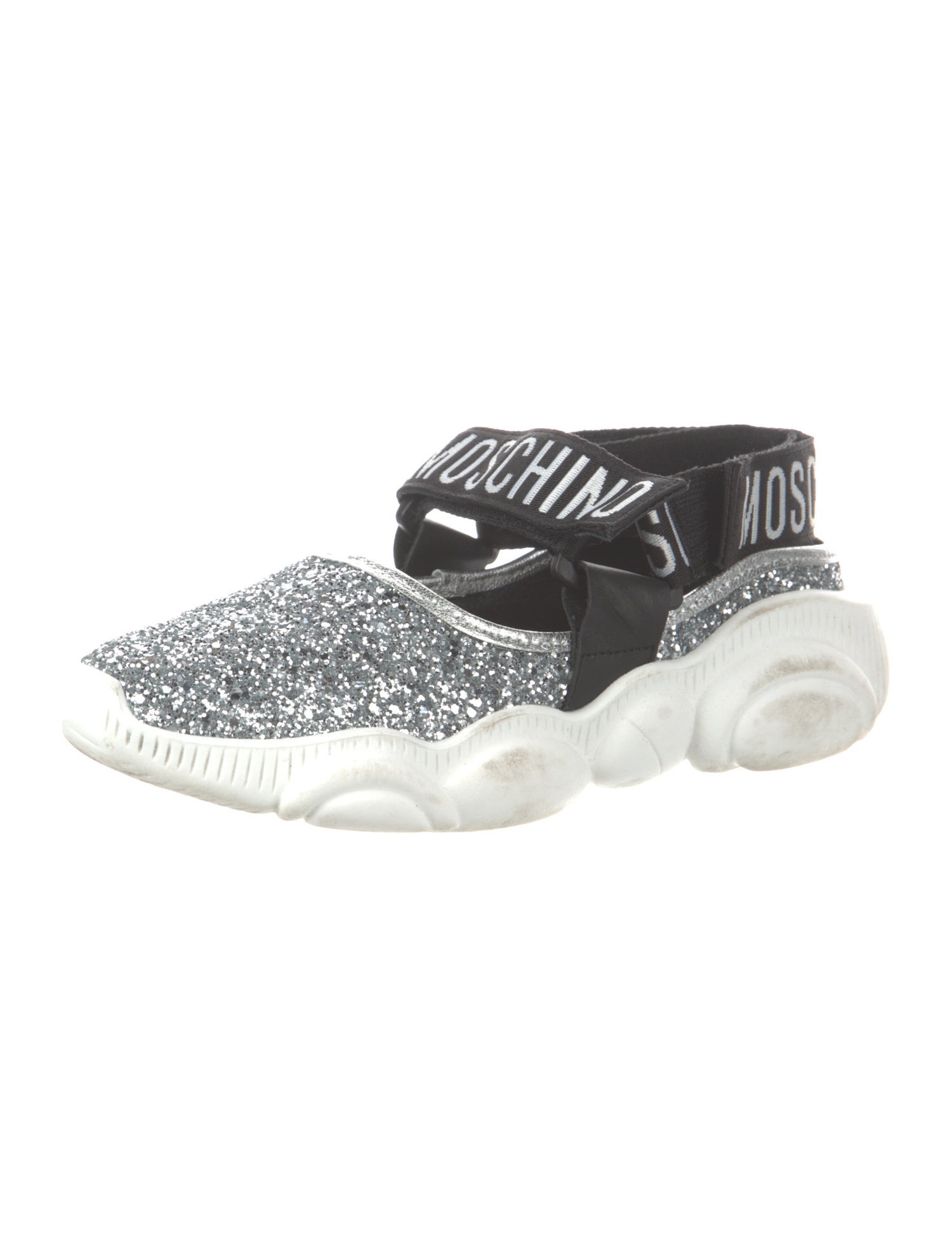 Moschino Signature Logo Glitter Sneakers