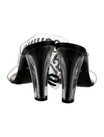 Moschino Leather Printed Slides