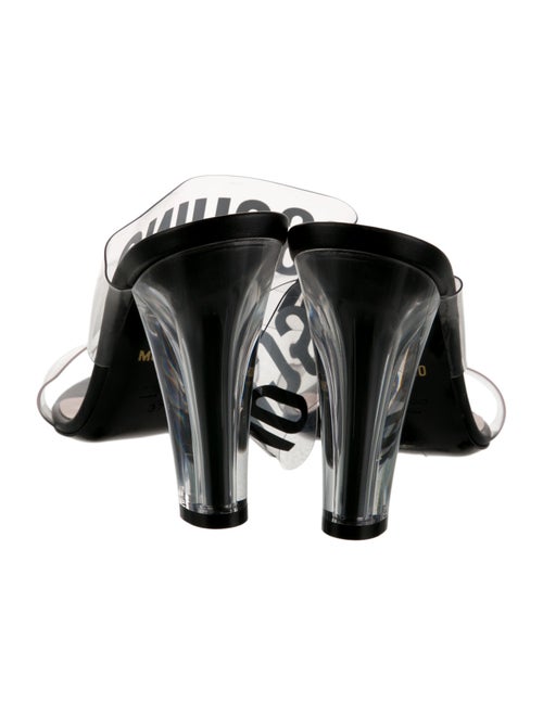 Moschino Leather Printed Slides