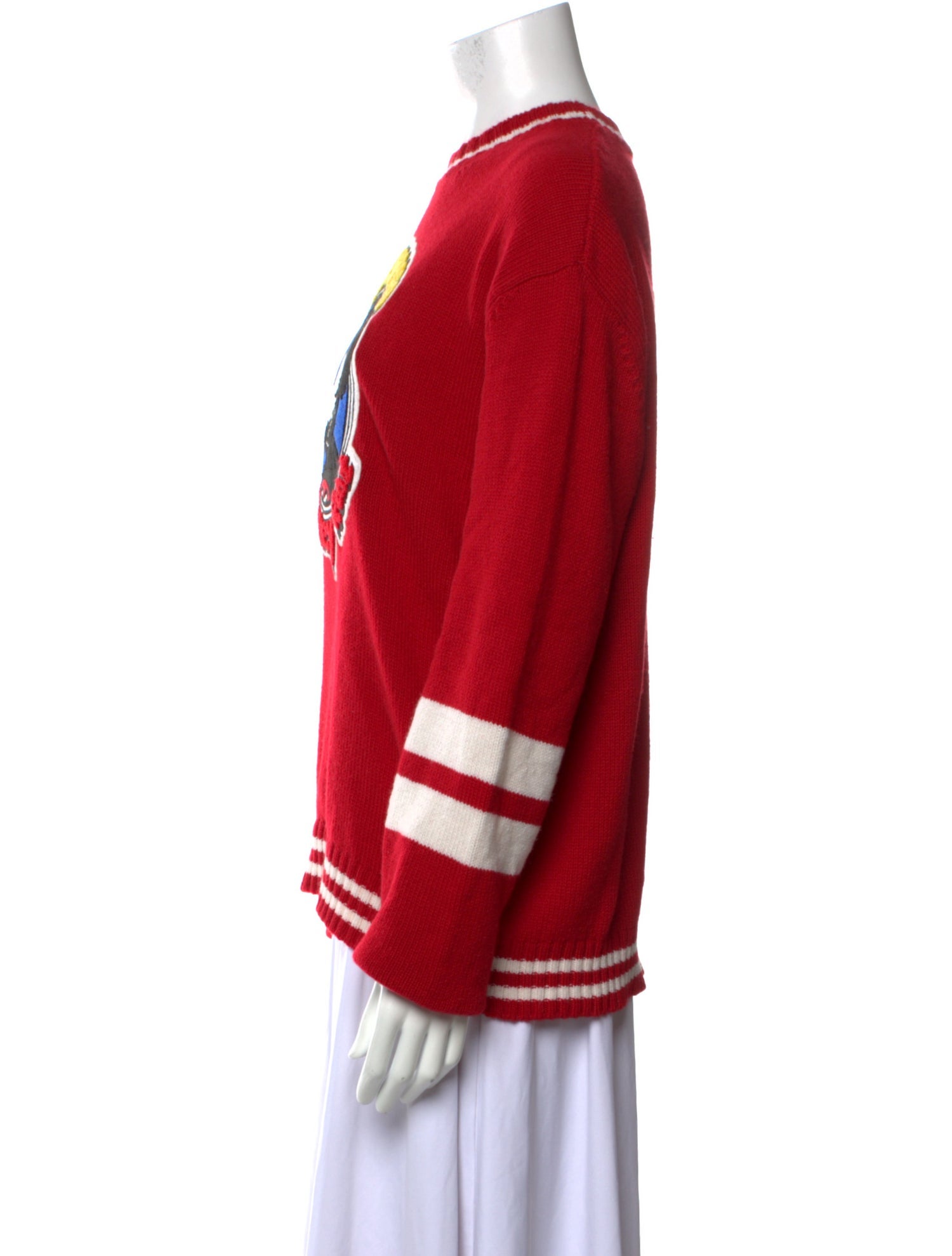 Moschino Virgin Wool Graphic Print Sweater