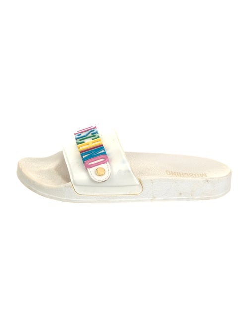 Moschino Rubber Graphic Print Slides
