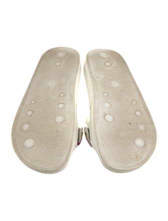 Moschino Rubber Graphic Print Slides