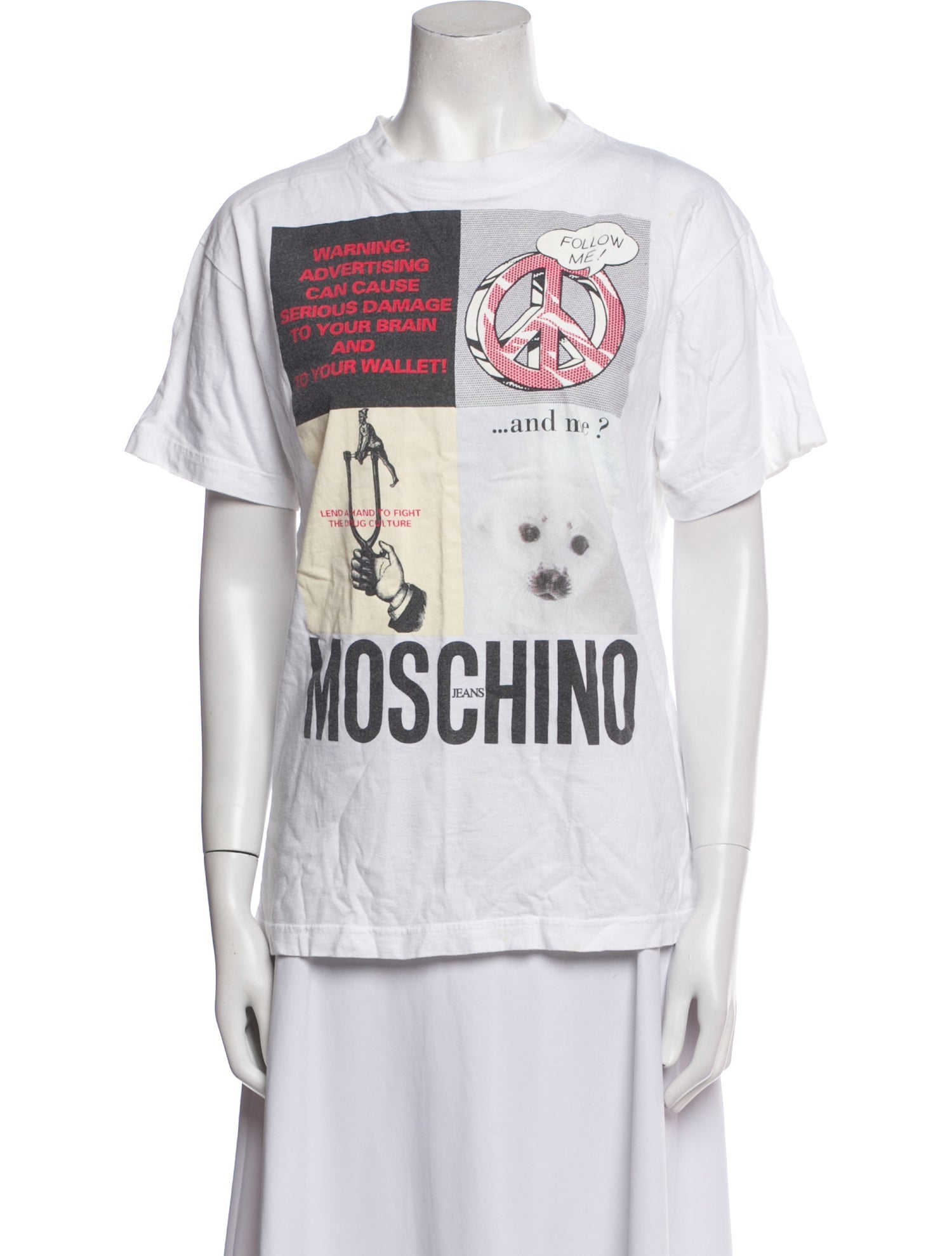 Moschino Graphic Print Crew Neck T-Shirt