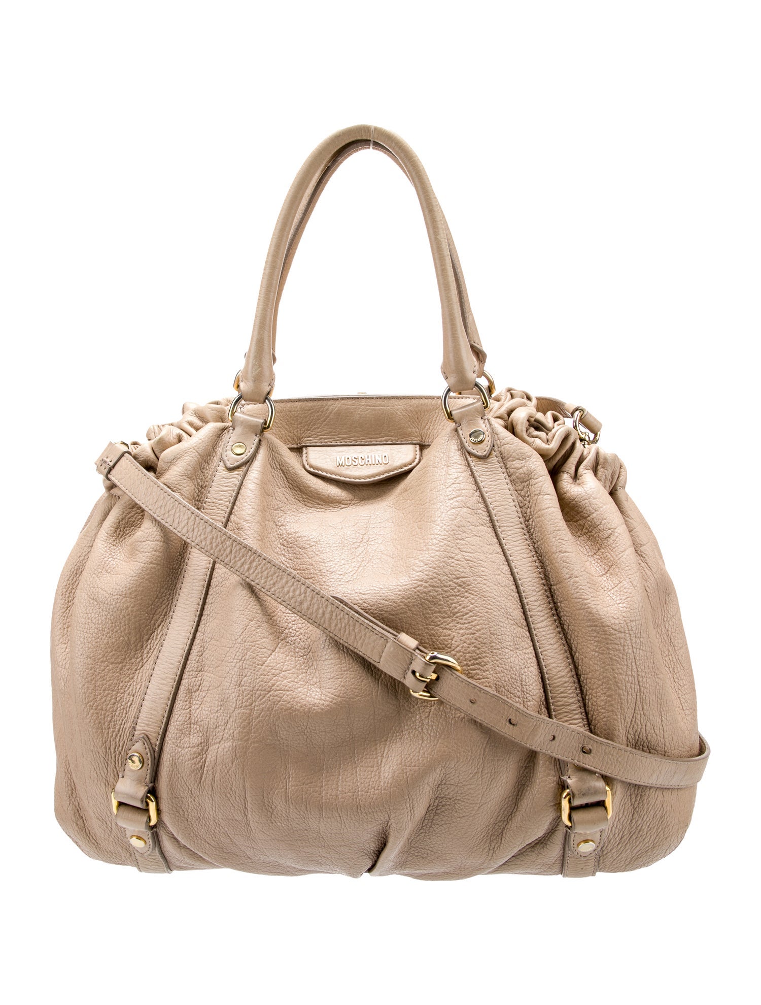 Moschino Leather Top Handle Bag