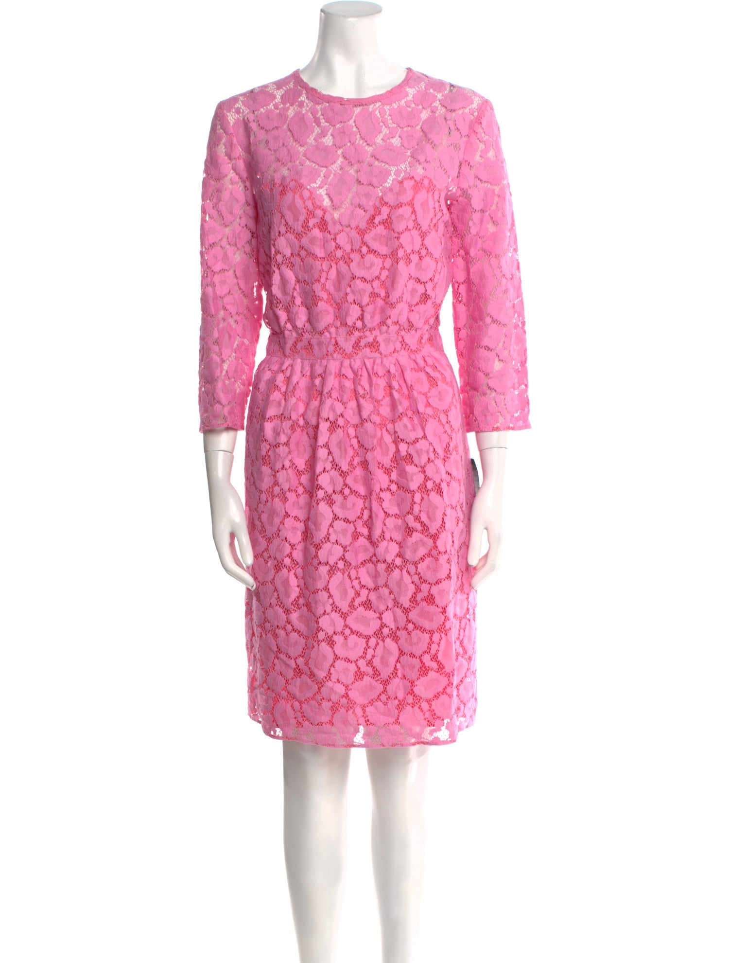 Moschino Lace Pattern Knee-Length Dress
