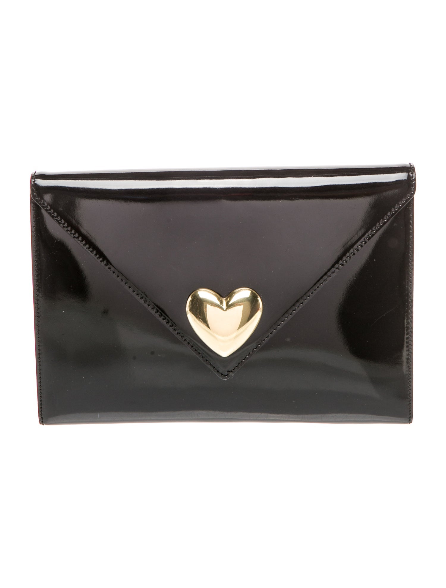 Moschino Patent Leather Clutch