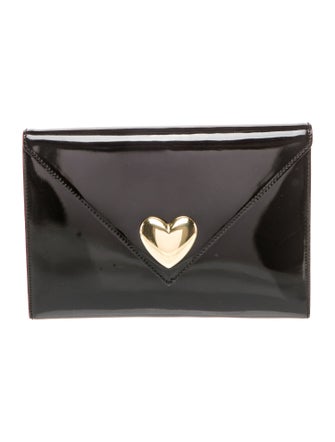 Moschino Patent Leather Clutch