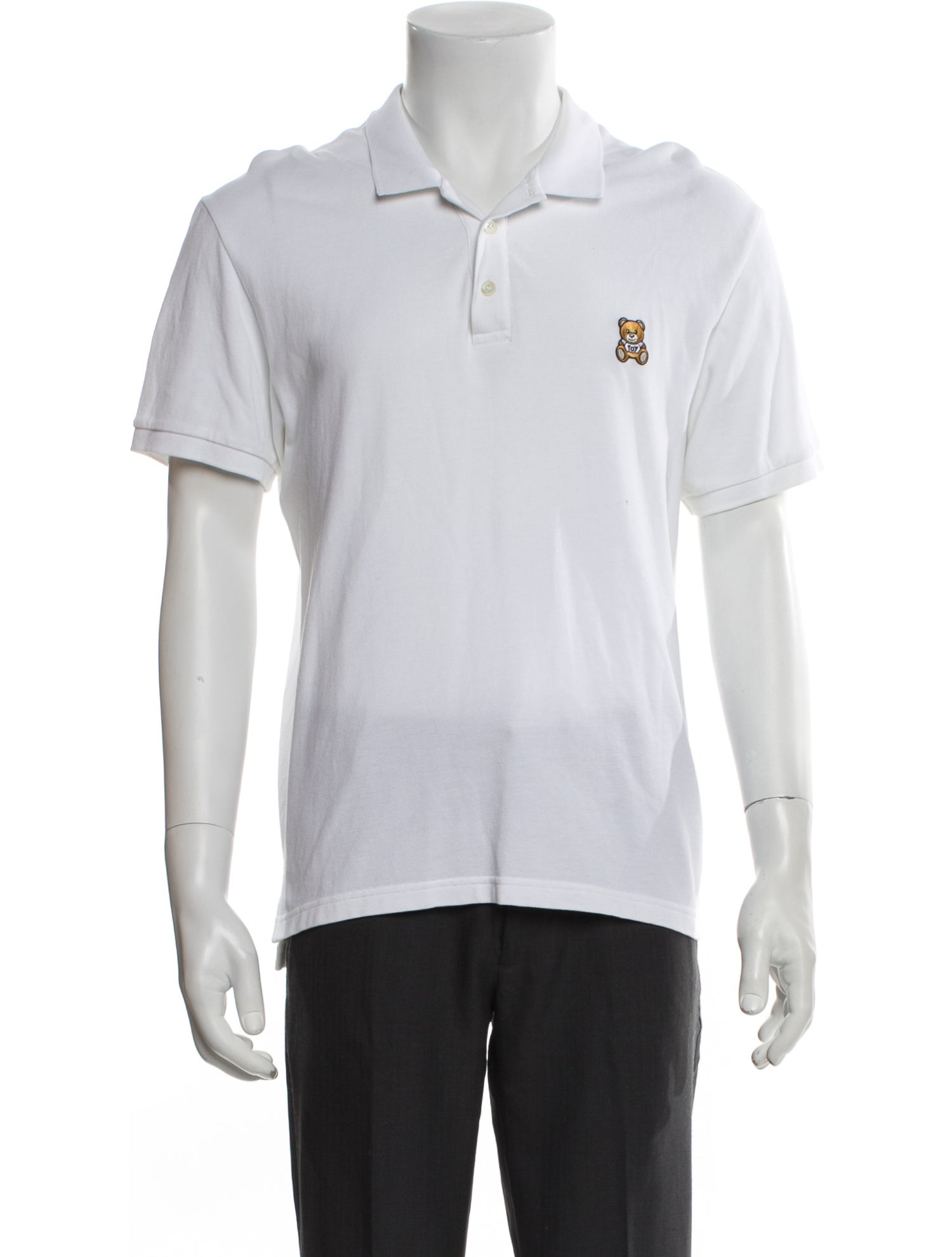 Moschino Couture Crew Neck Short Sleeve Polo Shirt