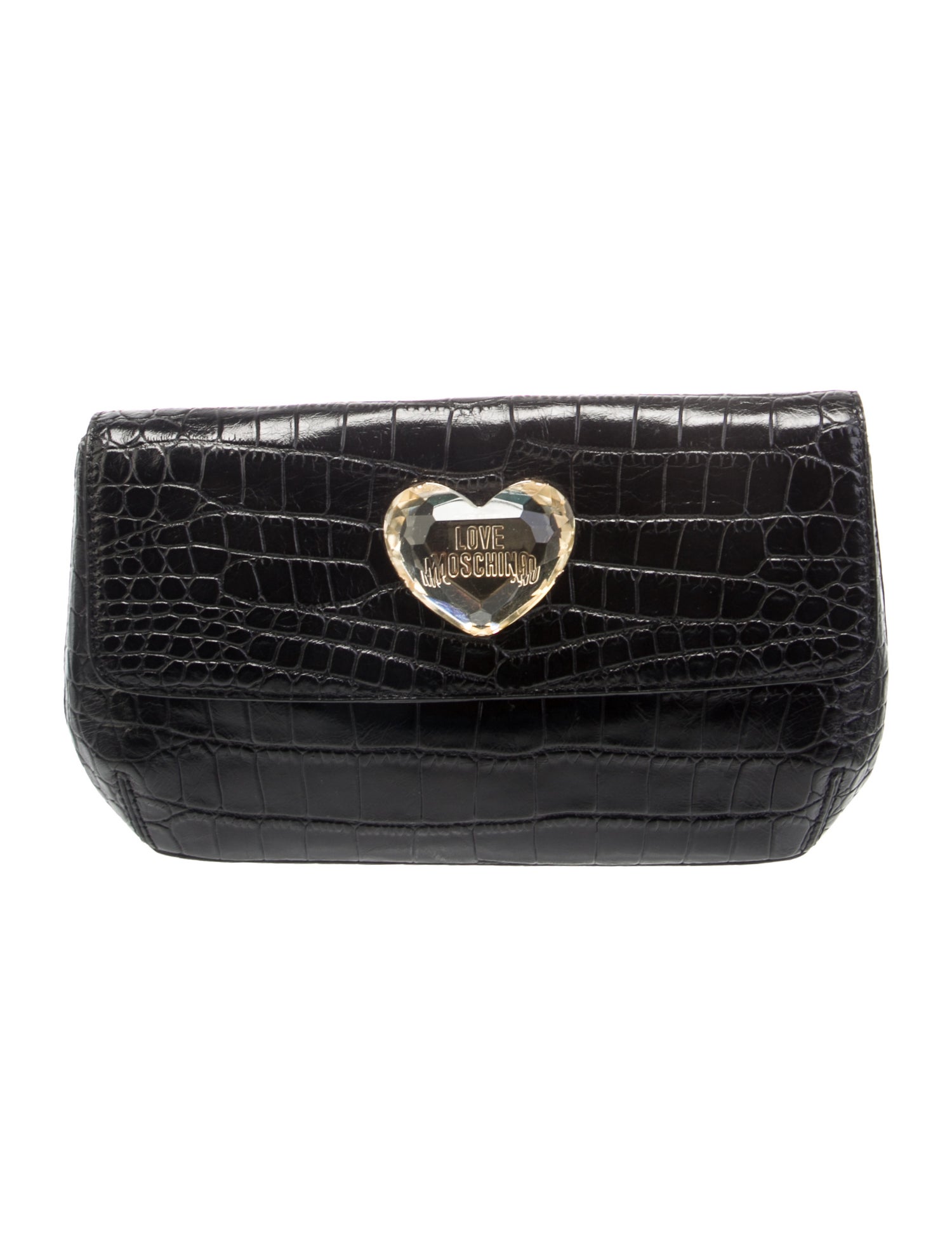 Moschino Leather Clutch