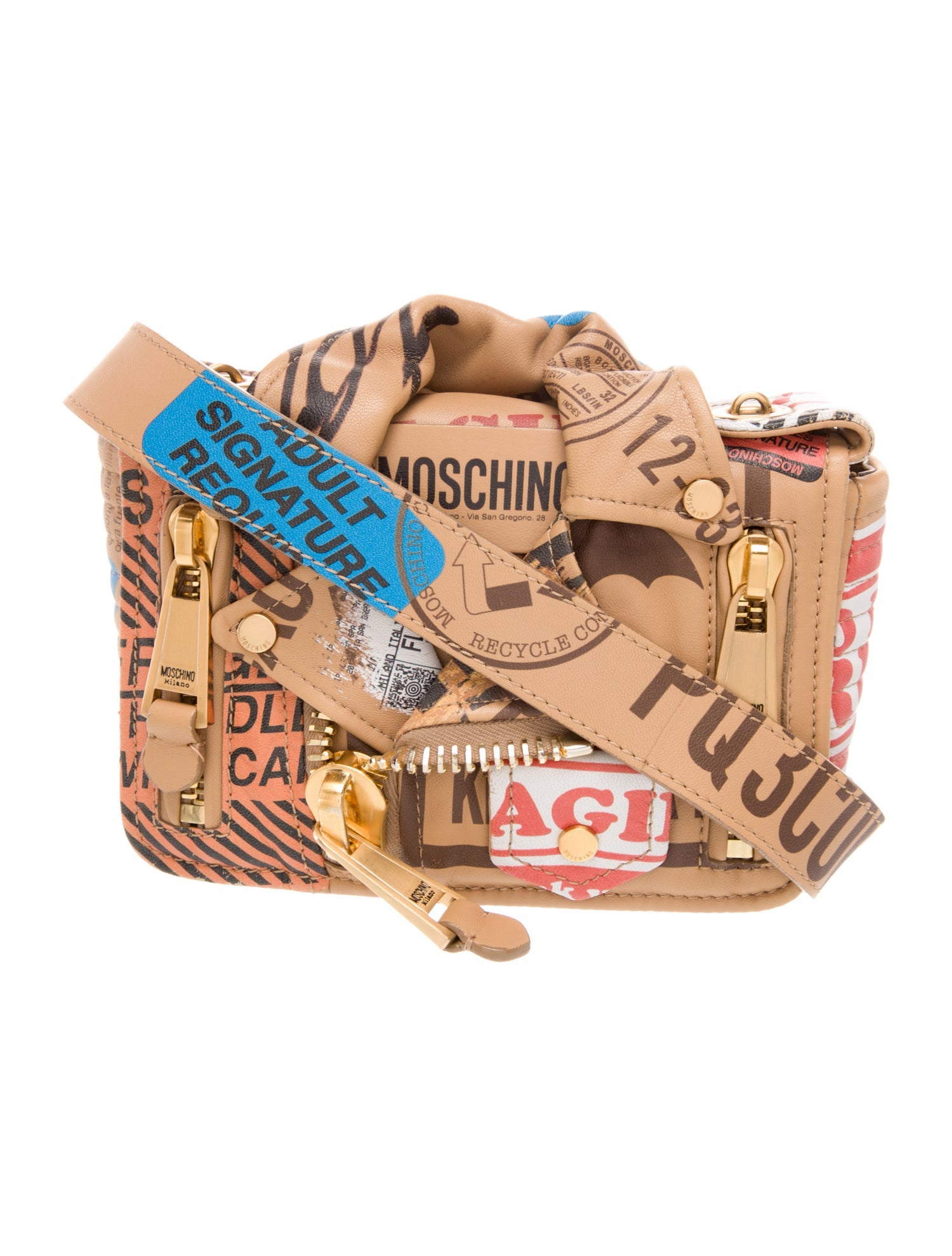 Moschino Leather Messenger Bag