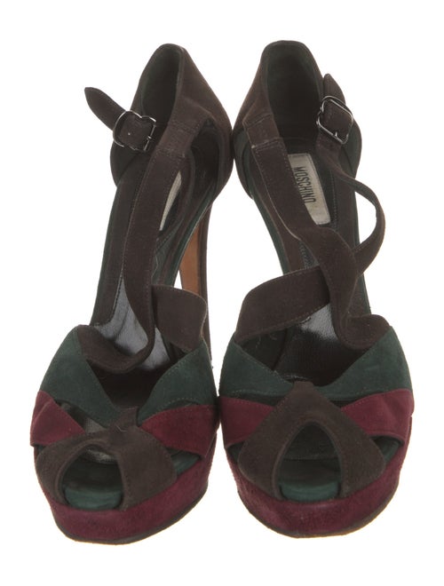 Moschino Suede Slides