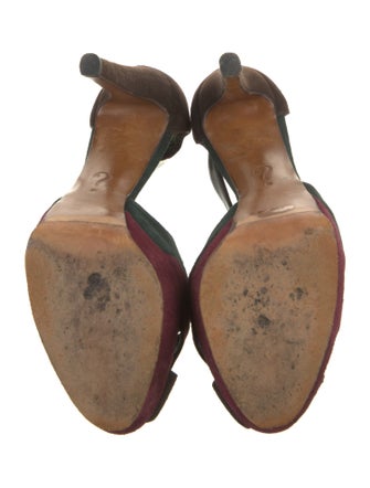 Moschino Suede Slides