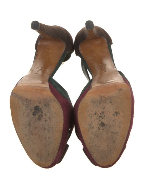 Moschino Suede Slides