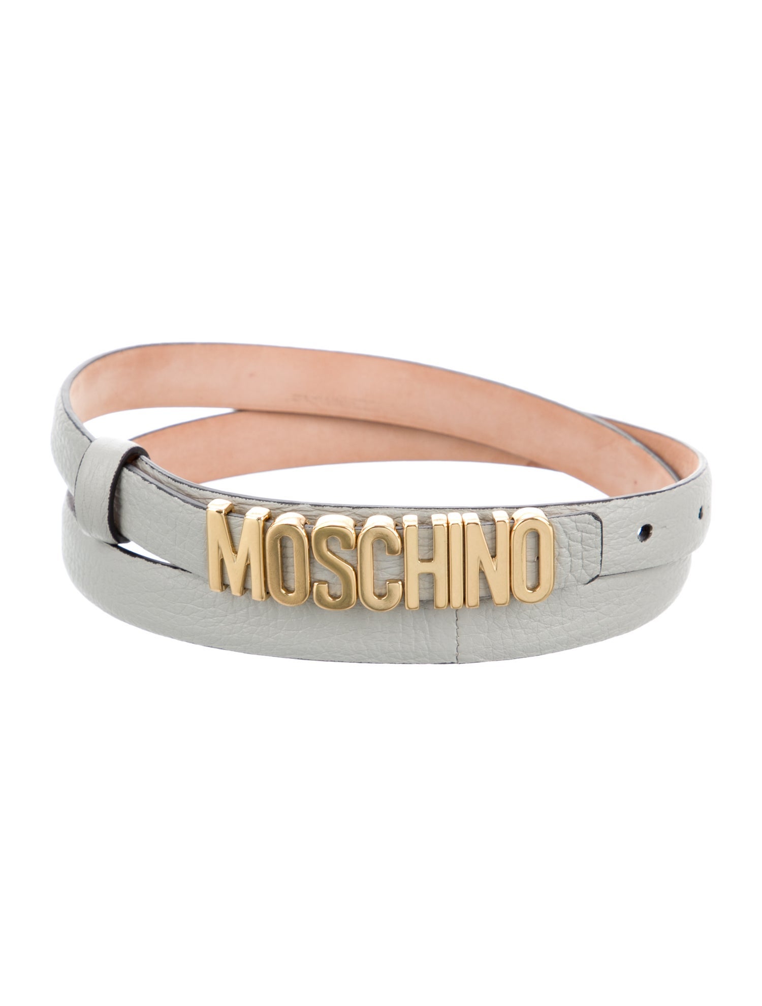 Moschino Skinny Leather Belt