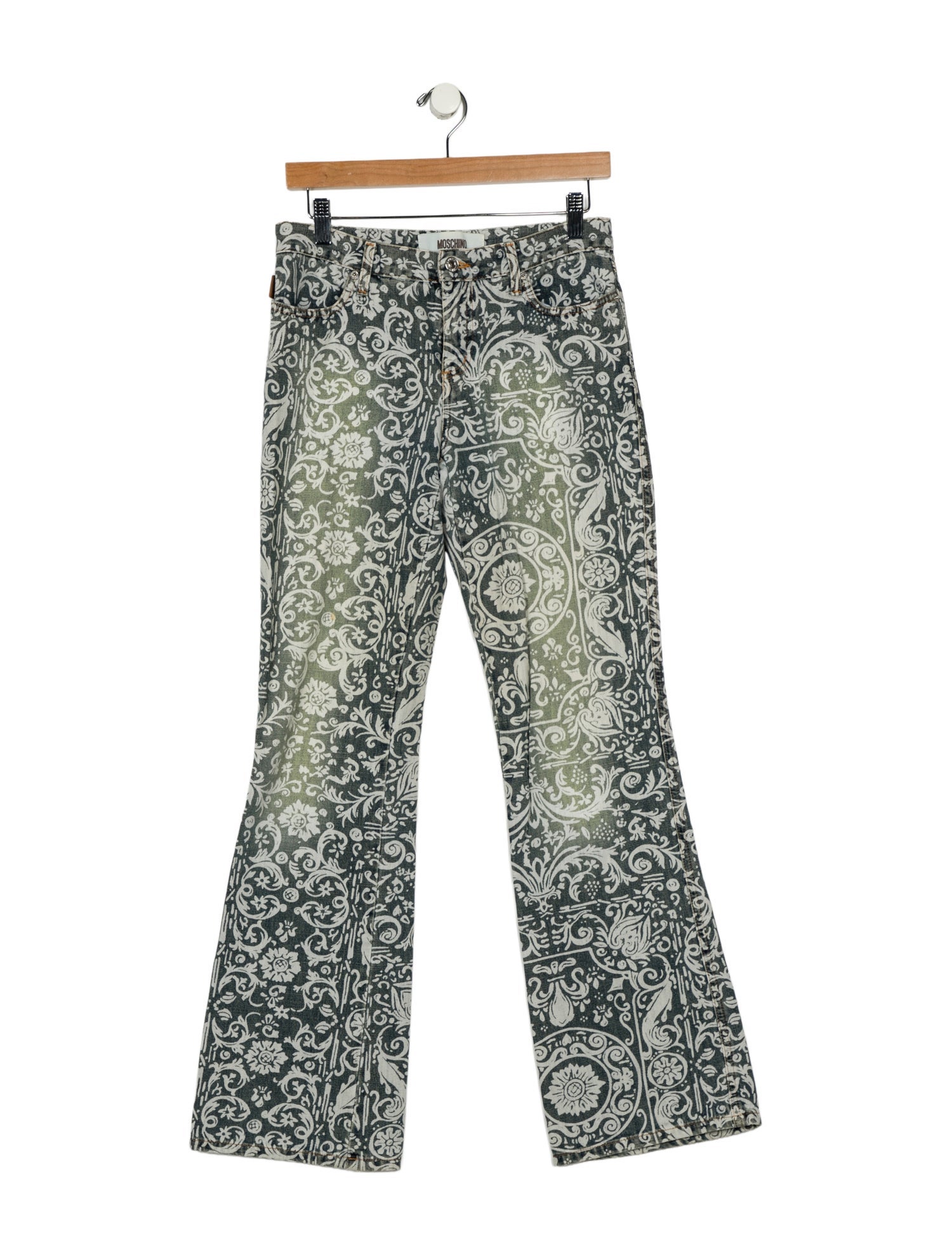 Moschino Mid-Rise Wide Leg Jeans