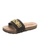 Moschino Leather Printed Slides