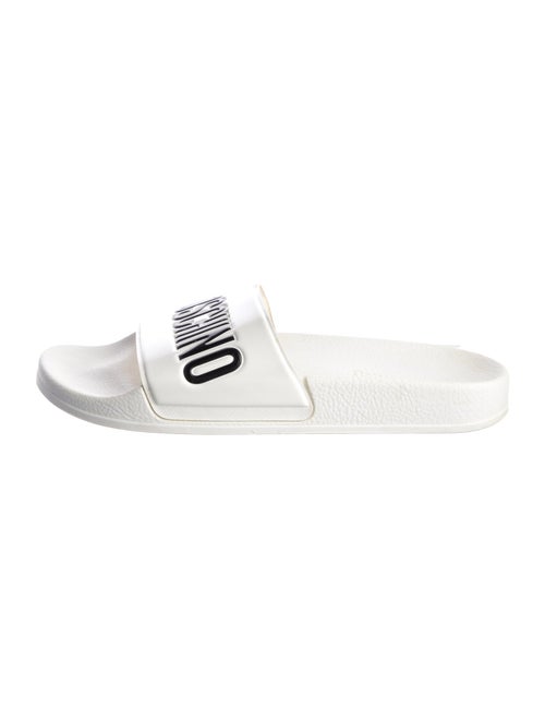 Moschino Rubber Graphic Print Slides