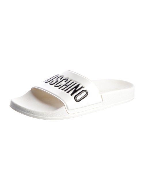 Moschino Rubber Graphic Print Slides