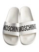Moschino Rubber Graphic Print Slides