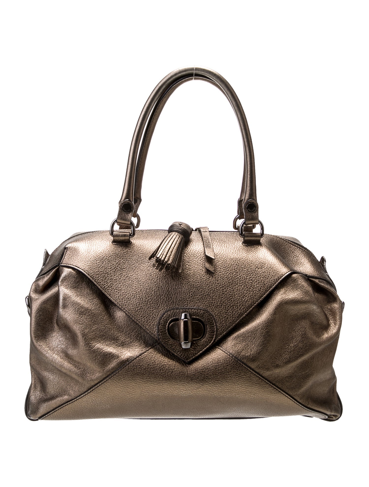 Moschino Leather Top Handle Bag