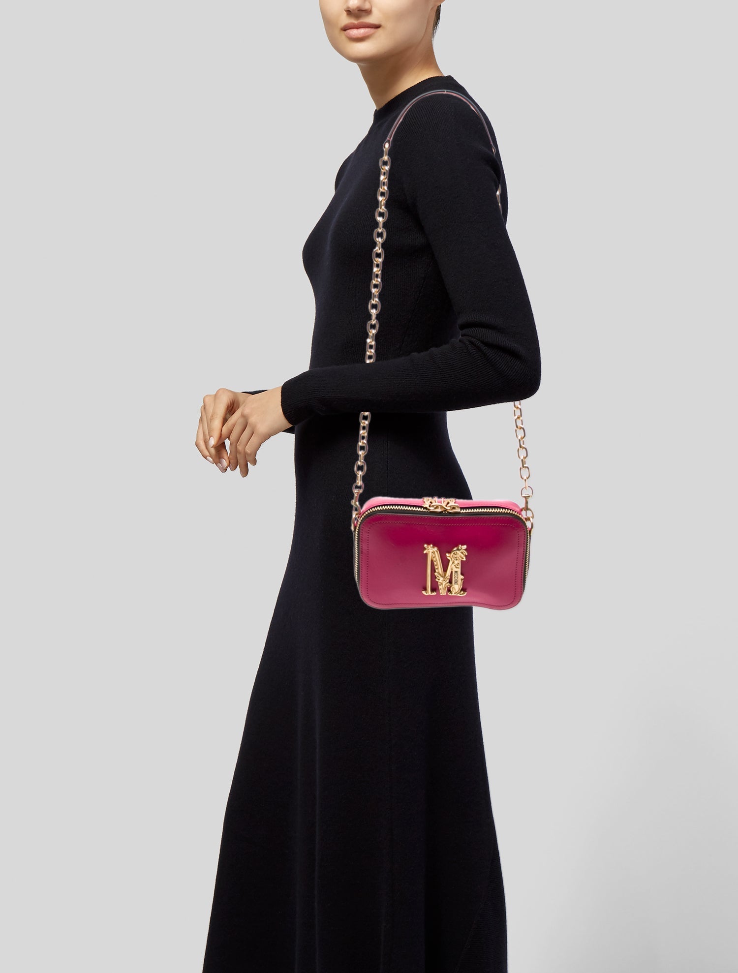 Moschino Leather Crossbody Bag