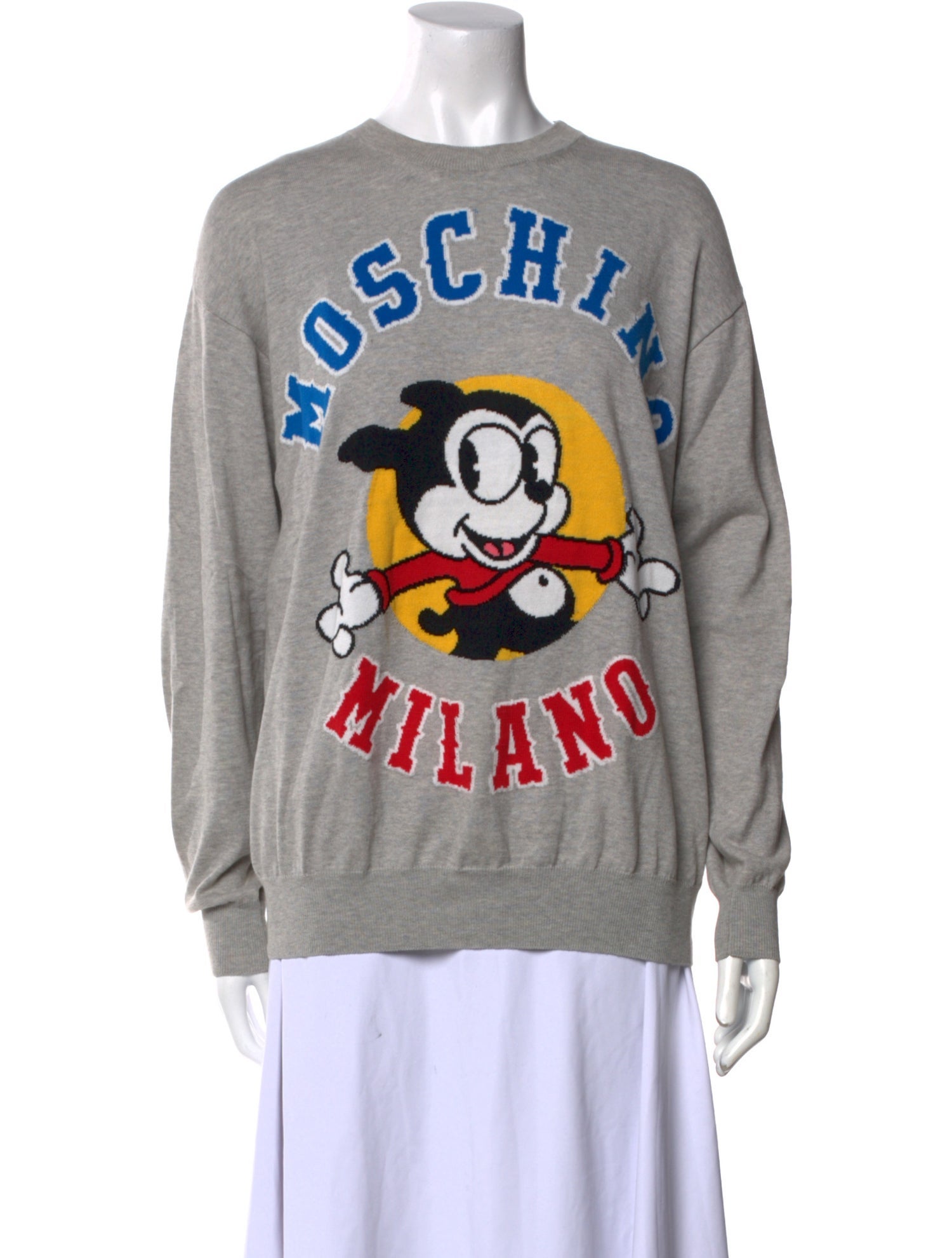 Moschino Couture Graphic Print Crew Neck Sweatshirt