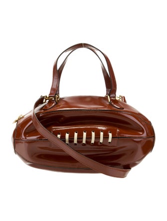 Moschino Patent Leather Top Handle Bag
