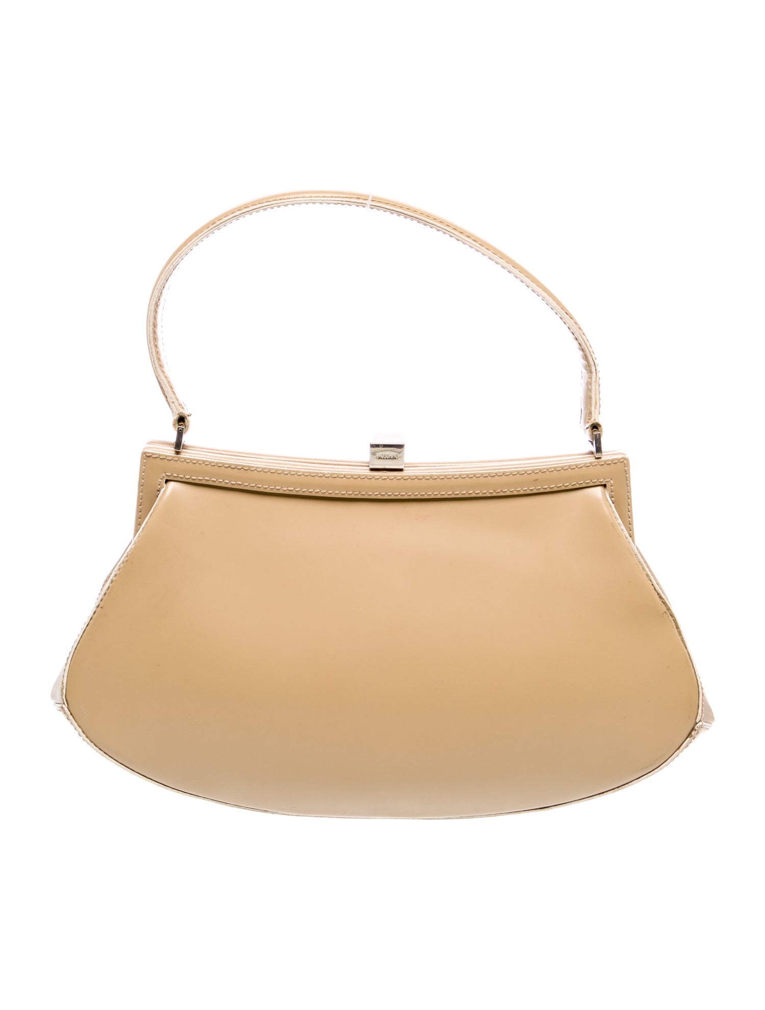 Moschino Patent Leather Top Handle Bag