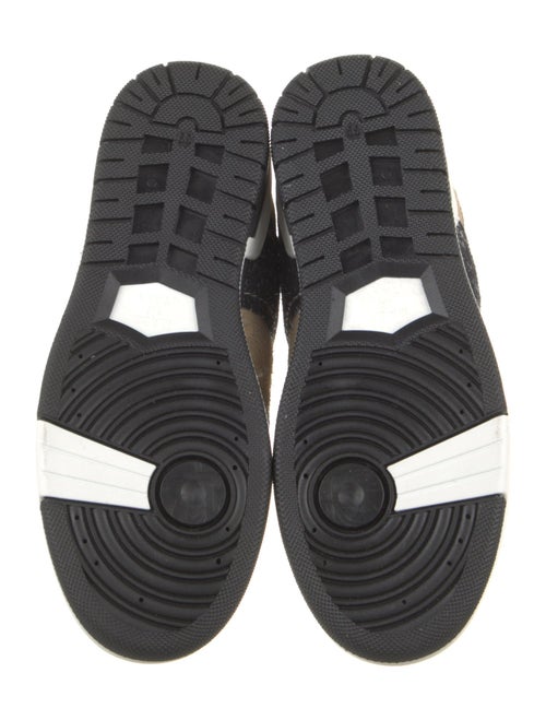 Moschino Suede Colorblock Pattern Sneakers