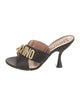 Moschino Leather Slides