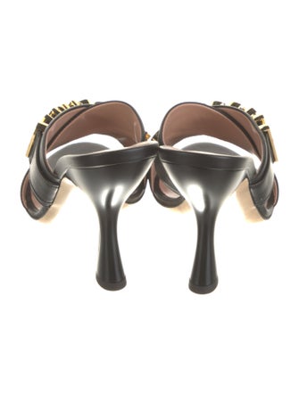 Moschino Leather Slides