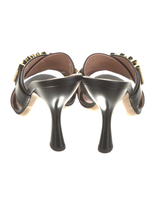 Moschino Leather Slides