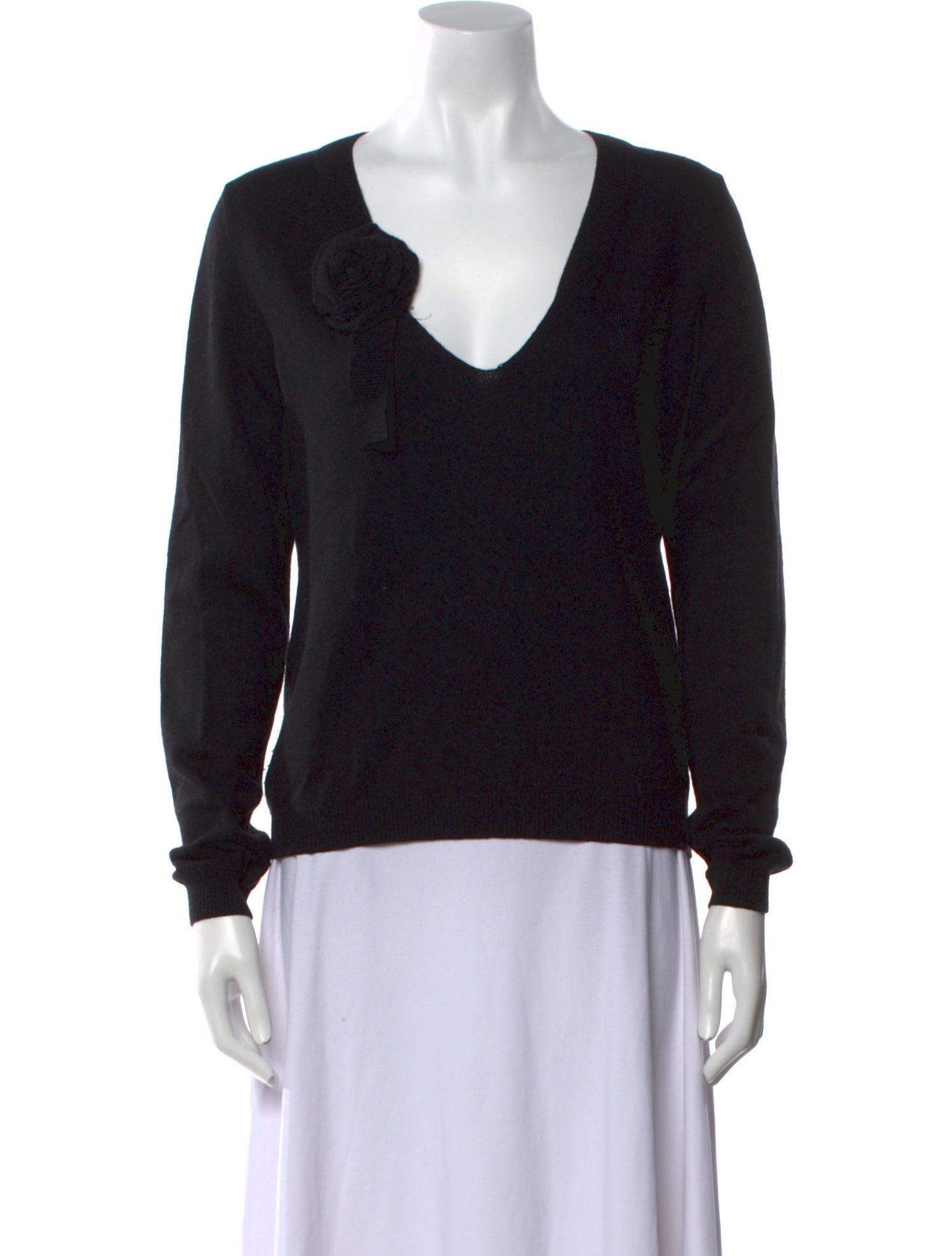 Moschino Virgin Wool V-Neck Sweater