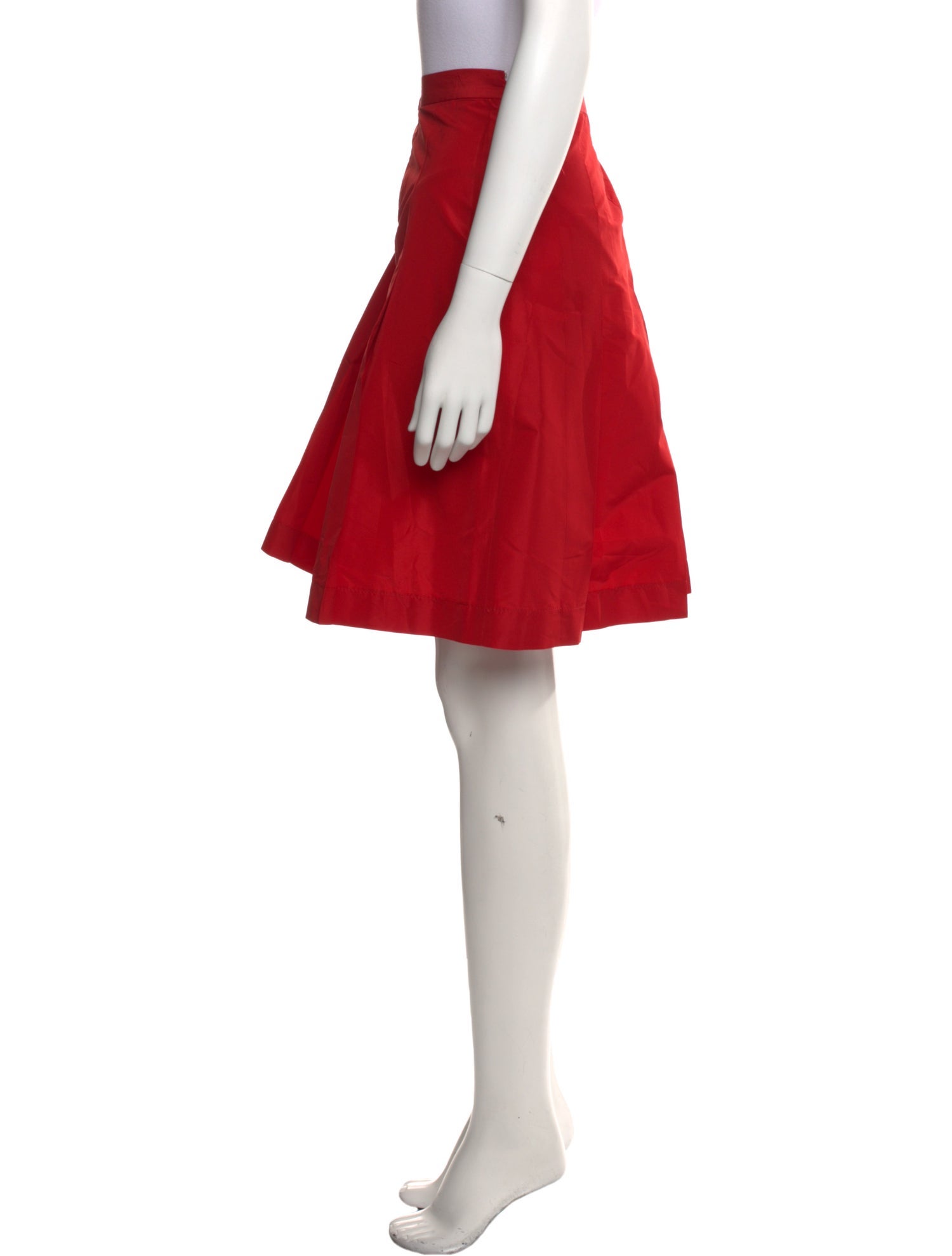 Moschino Pleated Accents Knee-Length Skirt