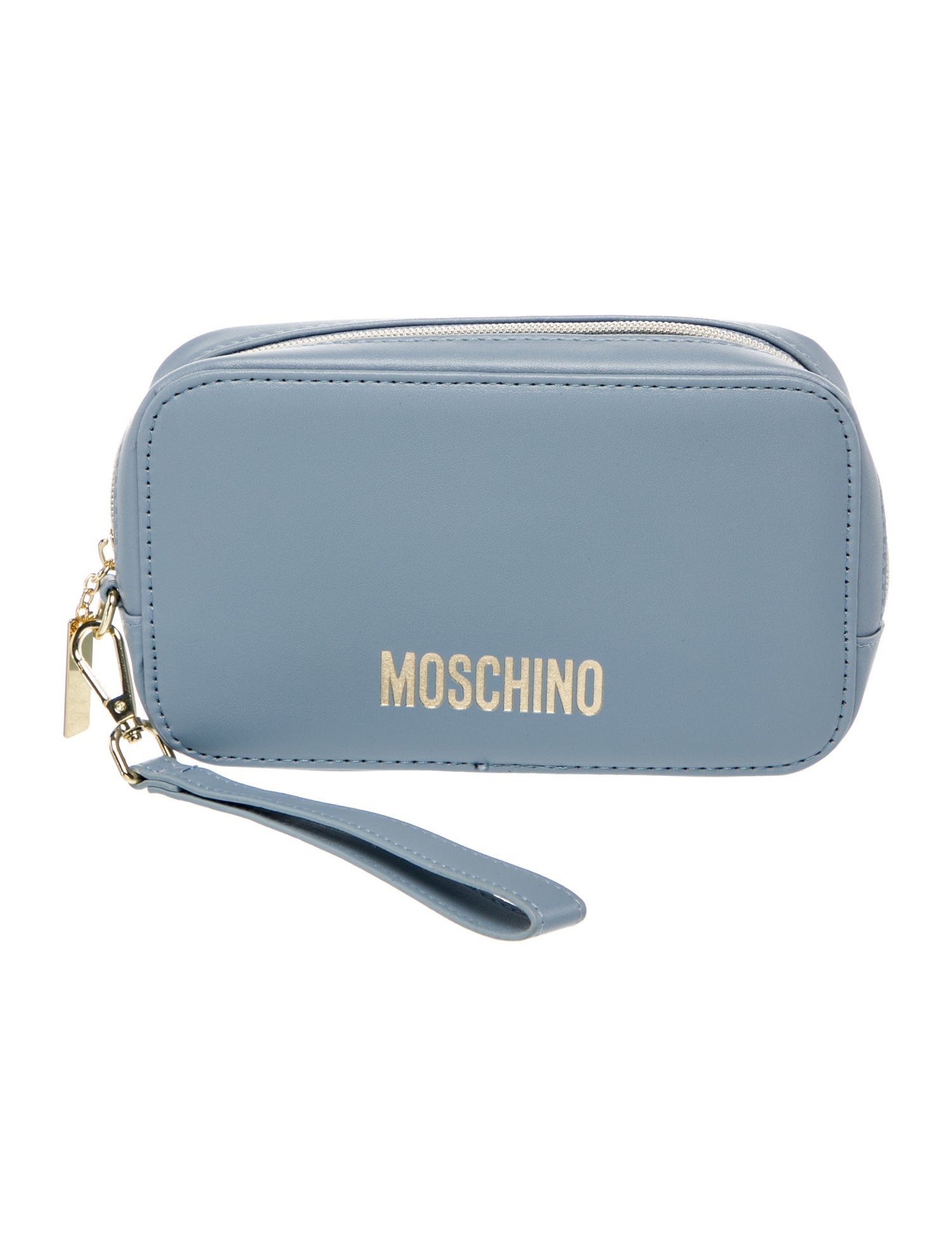 Moschino Leather Cosmetic Bag