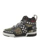 Moschino Leather Printed Sneakers