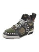 Moschino Leather Printed Sneakers