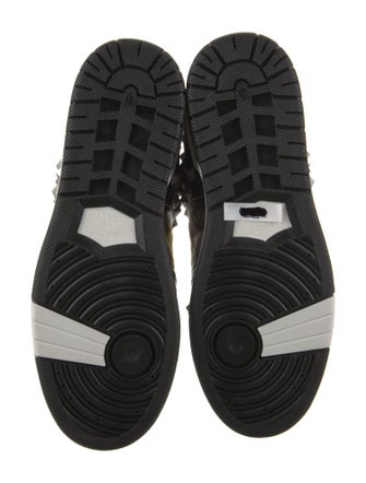 Moschino Leather Printed Sneakers