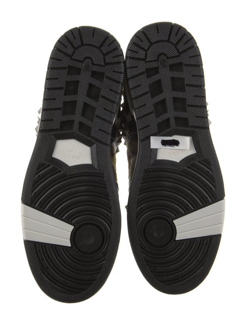 Moschino Leather Printed Sneakers