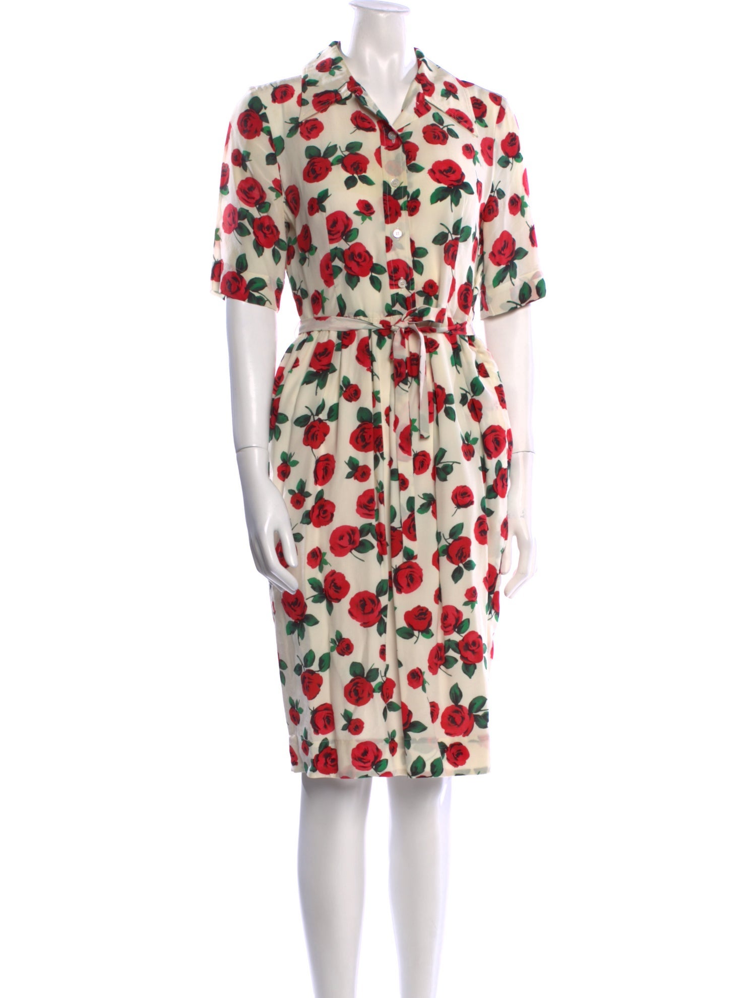 Moschino Floral Print Knee-Length Dress