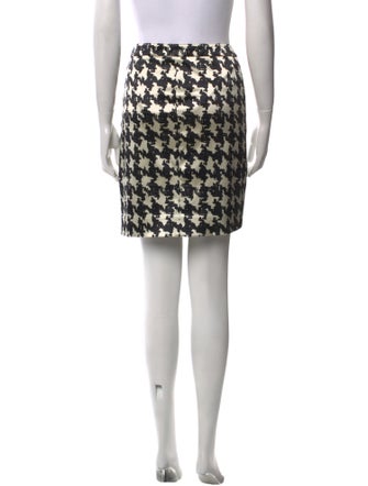 Moschino Houndstooth Print Mini Skirt