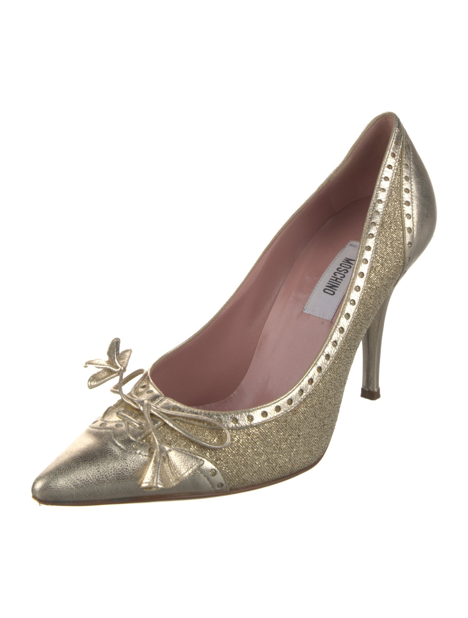 Moschino Glitter Accents Pumps