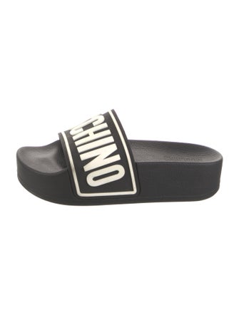 Moschino Rubber Printed Slides