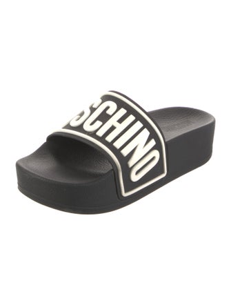 Moschino Rubber Printed Slides
