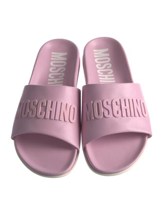 Moschino Leather Slides