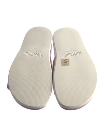 Moschino Leather Slides