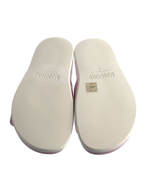 Moschino Leather Slides